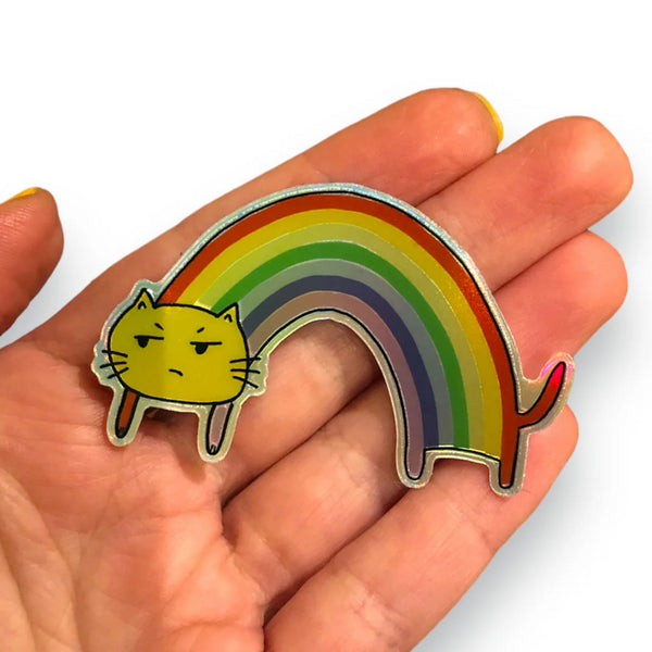 Rainbow Cat Sticker | Evil Llama and Friends | boogie + birdie