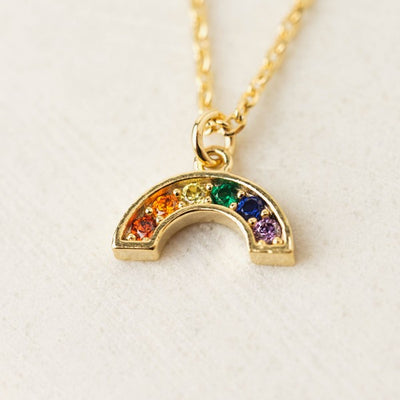 Rainbow Pride Riot Gold Necklace | Lover’s Tempo | boogie + birdie