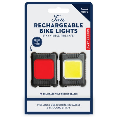 Rechargeable Bike Lights - Set of 2 | Kikkerland | boogie + birdie