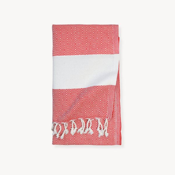Red Diamond Turkish Towel (TTD25) | Pokoloko | boogie + birdie