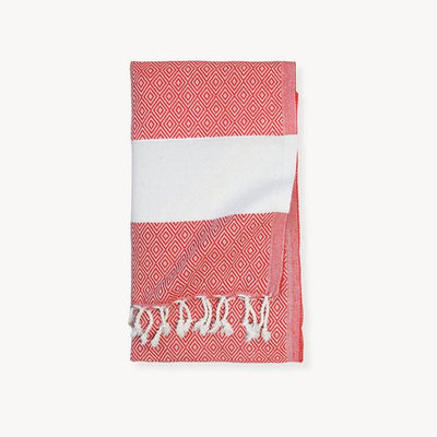 Red Diamond Turkish Towel (TTD25) | Pokoloko | boogie + birdie