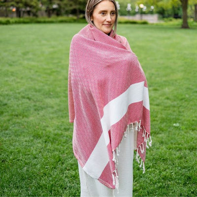 Red Diamond Turkish Towel (TTD25) | Pokoloko | boogie + birdie