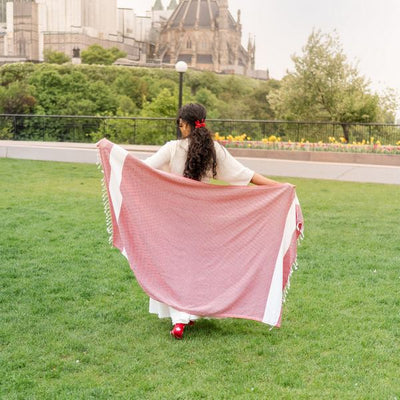 Red Diamond Turkish Towel (TTD25) | Pokoloko | boogie + birdie