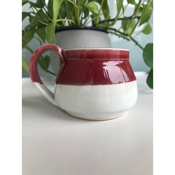 Red and White Demi Mug | Parsons Dietrich Pottery | boogie + birdie