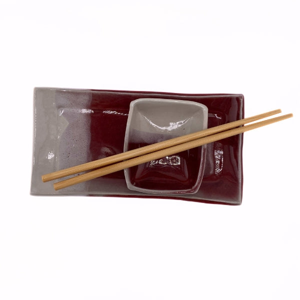 Red & White Sushi Set | Parsons Dietrich Pottery | boogie + birdie