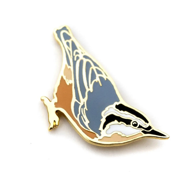 Red-breasted Nuthatch Enamel Pin | Crystal Driedger | boogie + birdie