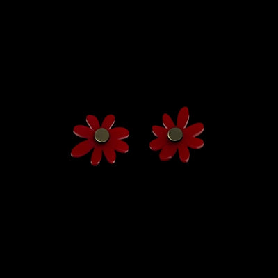 Red Gerbera Stud Earrings | Ketoora | boogie + birdie