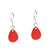 Red Petal Drop Earrings | Osmose Jewellery | boogie + birdie