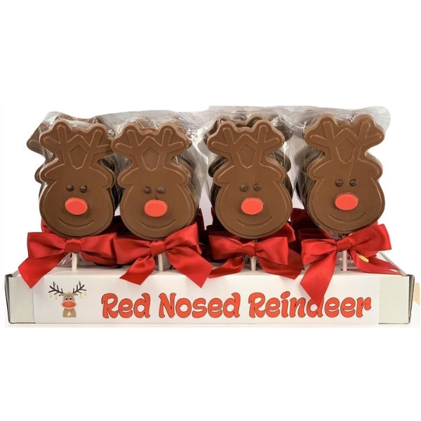 Milk Chocolate Red Nosed Reindeer Pop | anDea Chocolate | boogie + birdie