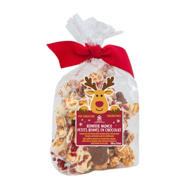 Reindeer Munch Popcorn Bag | Saxon Chocolate | boogie + birdie