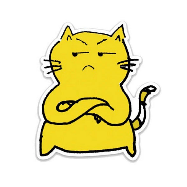 Resentful Cat Sticker | Evil Llama and Friends | boogie + birdie