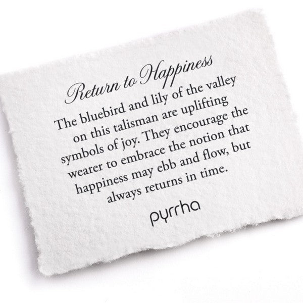 Silver Return To Happiness Pyrrha Talisman Necklace