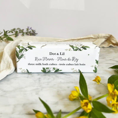 Rice Flower Bath Bomb Trio | Dot & Lil | boogie + birdie