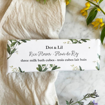 Rice Flower Bath Bomb Trio | Dot & Lil | boogie + birdie