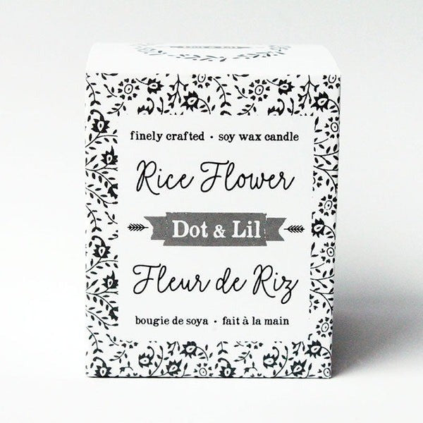 Rice Flower Candle | Dot & Lil | boogie + birdie