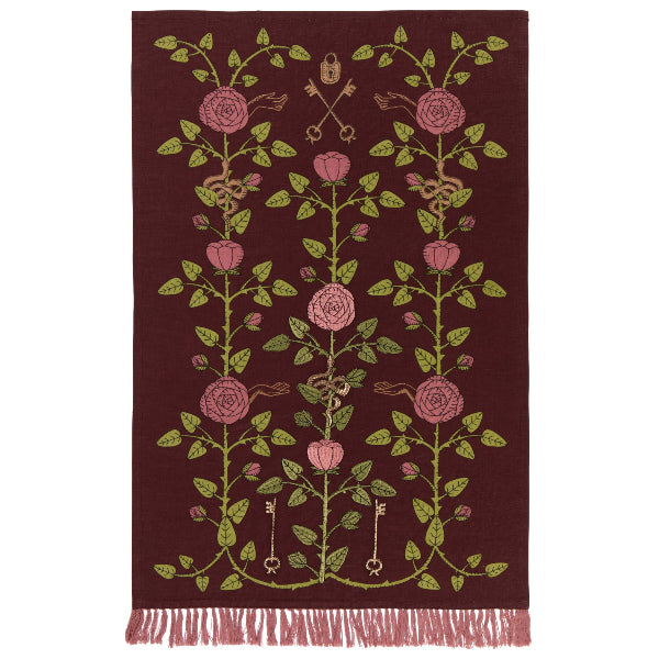 Rose Briar Embroidered Tea Towel | Danica Studio | boogie + birdie