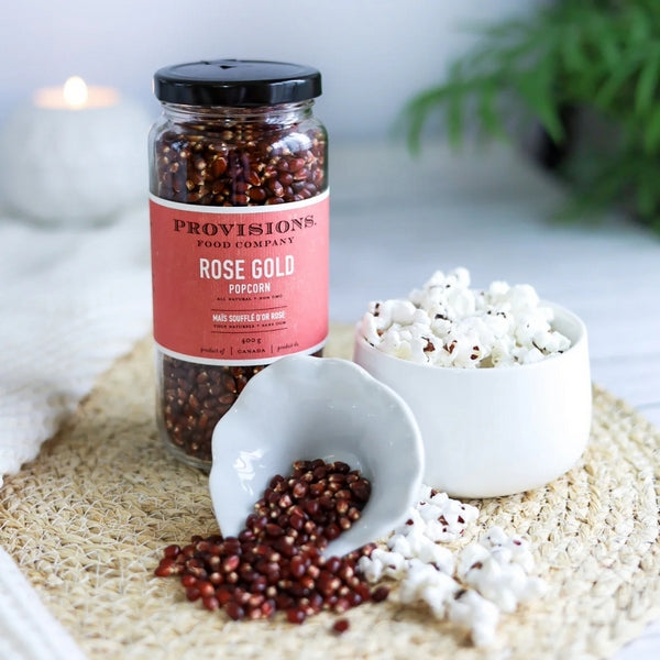 Rose Gold Popcorn Kernels | Provisions Food Company | boogie + birdie