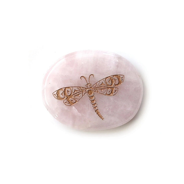 Rose Quartz Dragonfly Spirit Stone | Native Northwest | boogie + birdie