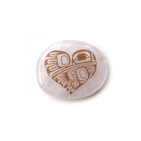 Rose Quartz Hummingbird Heart Spirit Stone | Native Northwest | boogie + birdie