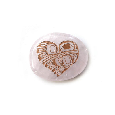 Rose Quartz Hummingbird Heart Spirit Stone | Native Northwest | boogie + birdie
