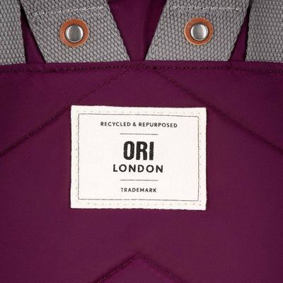 Royal Burgundy Canfield Roll Top Backpack  | Ori London | boogie + birdie