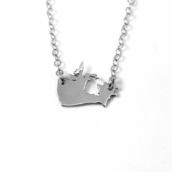 Silver Canada Necklace | Lissa Bowie | boogie + birdie
