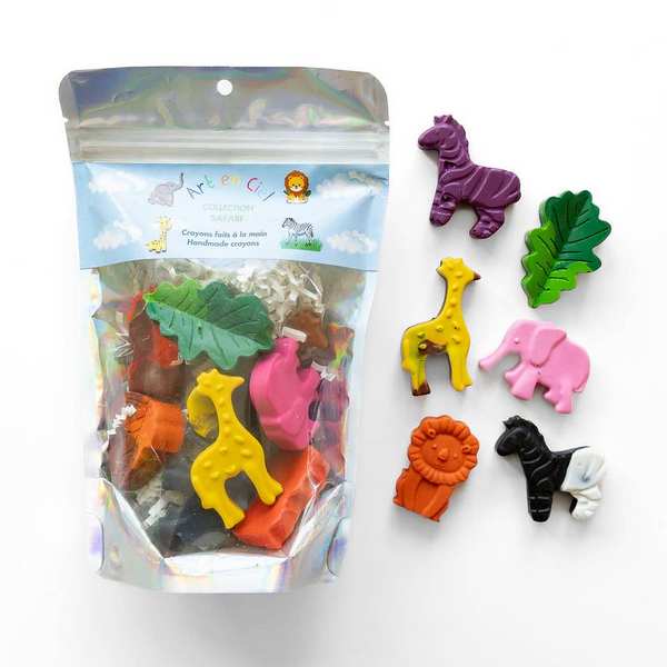Safari Handmade Crayons | Art-En-Ciel | boogie + birdie