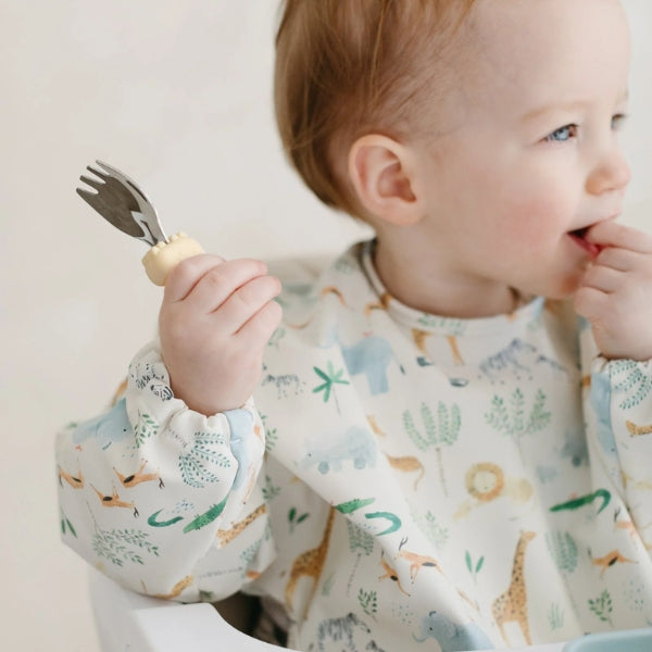 Safari Long Sleeve Bib (LSBIBSAF) | Loulou Lollipop | boogie + birdie