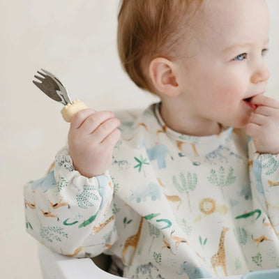 Safari Long Sleeve Bib (LSBIBSAF) | Loulou Lollipop | boogie + birdie