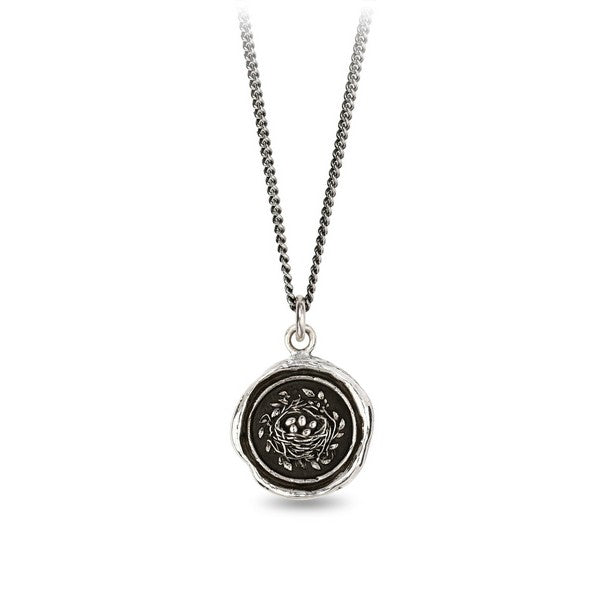Silver Safe and Sound Talisman Necklace | Pyrrah | boogie + birdie