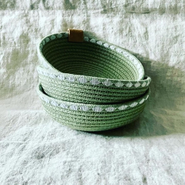 Sage Rope Trinket Bowl | Sandra Naufal | boogie + birdie