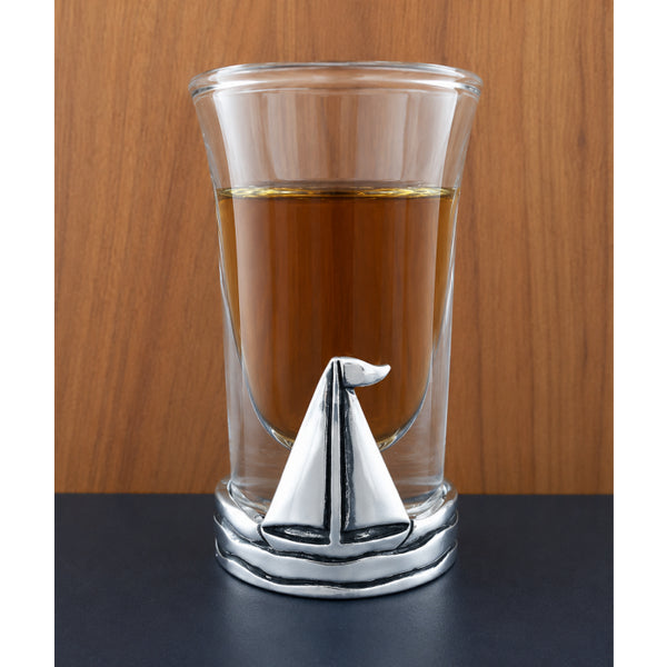 Pewter Sailboat Shot Glass | Basic Spirit | boogie + birdie