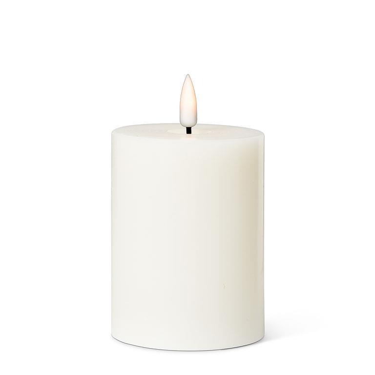 Flameless LED Pillar Cream Candle | Decor | boogie + birdie