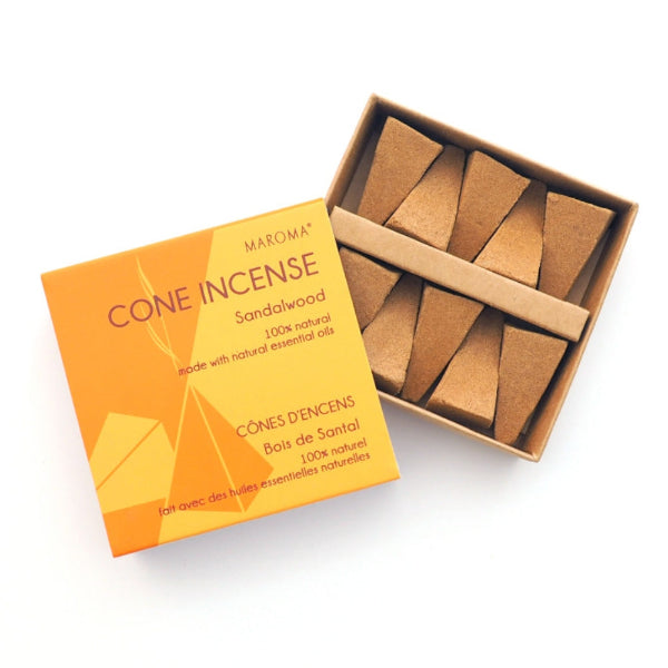 Sandalwood Incense Cones | Maroma | boogie + birdie