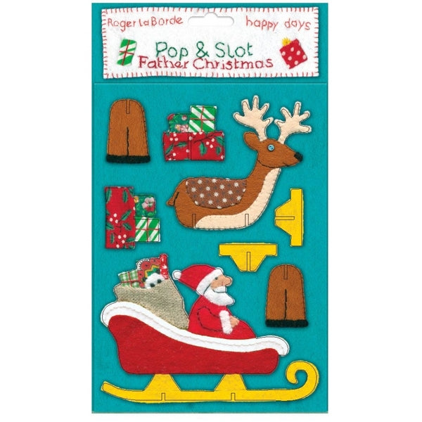 Santa & Reindeers Father Christmas 3D Scene Pop & Slot  | Roger La Borde | boogie + birdie