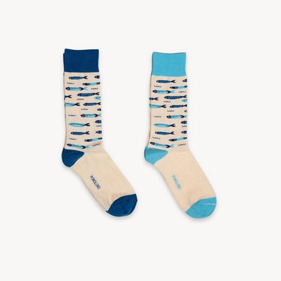 Sardines Pima Cotton Socks | Pack of 2 | Pokoloko | boogie + birdie