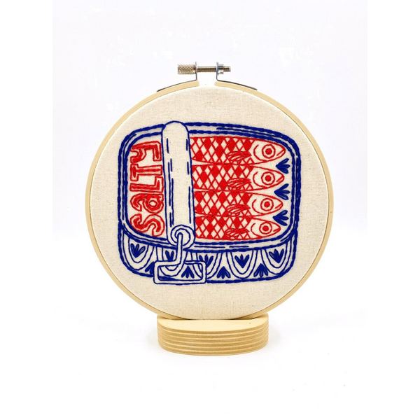 Sardines DIY Embroidery Kit | Hook, Line & Tinker | boogie + birdie