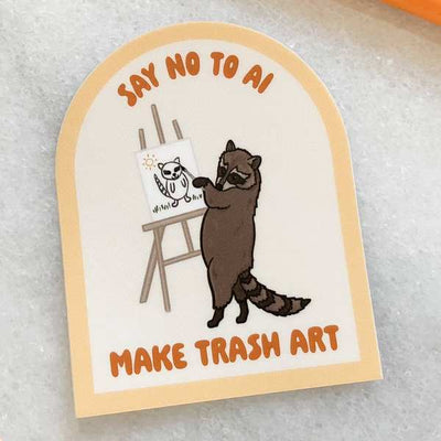 Art Raccoon Sticker | Le Petit Lapin | boogie + birdie