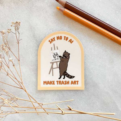 Art Raccoon Sticker | Le Petit Lapin | boogie + birdie