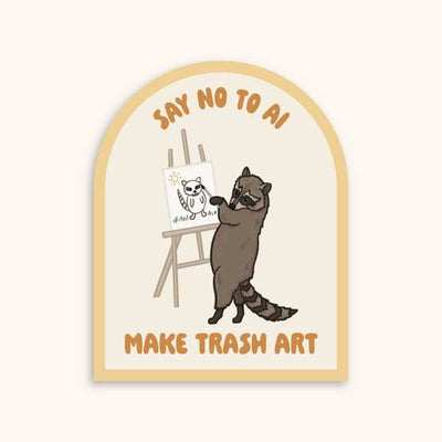 Art Raccoon Sticker | Le Petit Lapin | boogie + birdie