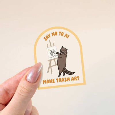 Art Raccoon Sticker | Le Petit Lapin | boogie + birdie