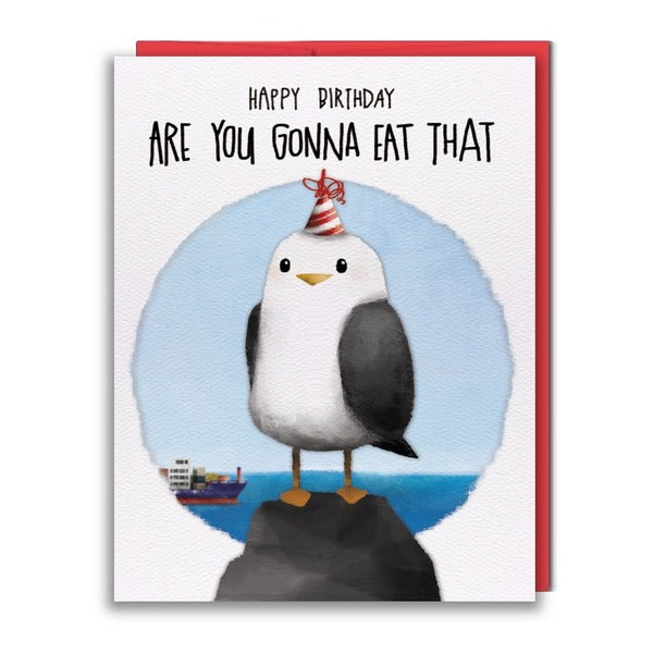 Seagull Birthday Card (HB029a) | studio vcky | boogie + birdie