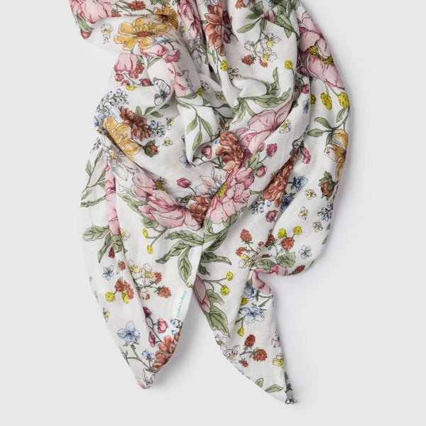 Secret Garden Muslin Swaddle | Loulou Lollipop | boogie + birdie