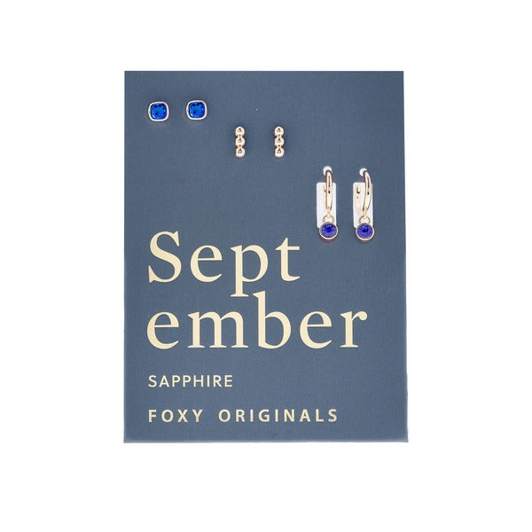 September Sapphire Birthstone Drop Earrings | Foxy Originals | boogie + birdie