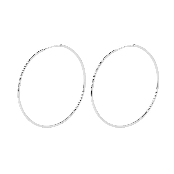 Silver Keke Hoop Earrings | BAMBU Jewellery | boogie + birdie

