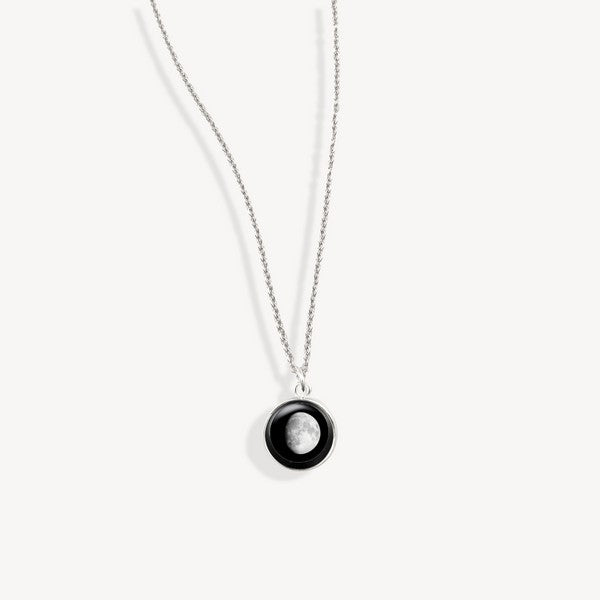 Moonglow Silver Charmed Necklace | Necklaces | boogie + birdie