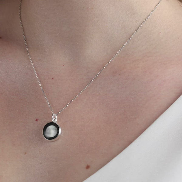 Moonglow Silver Charmed Necklace | Necklaces | boogie + birdie