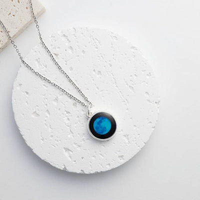 Moonglow Silver Charmed Necklace | Necklaces | boogie + birdie