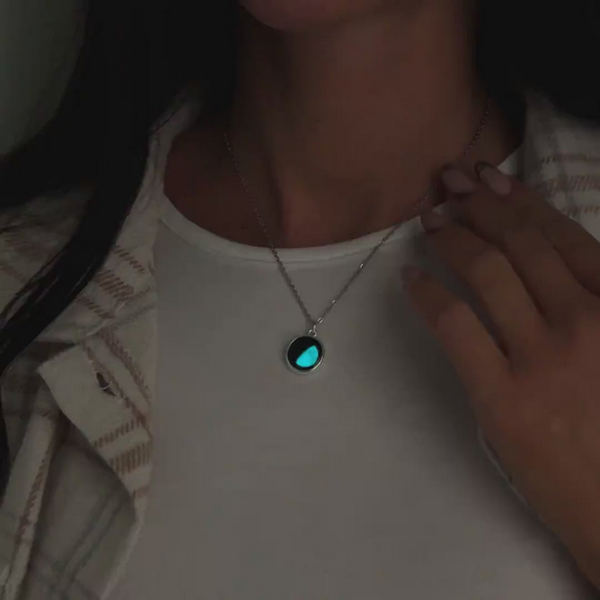 Moonglow Silver Charmed Necklace | Necklaces | boogie + birdie