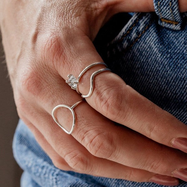 Silver Circle Ring | Open Fire | boogie + birdie